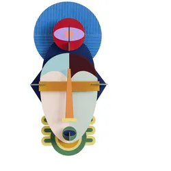 WANDDEKO Geometrische Maske 5.2/36.9 cm