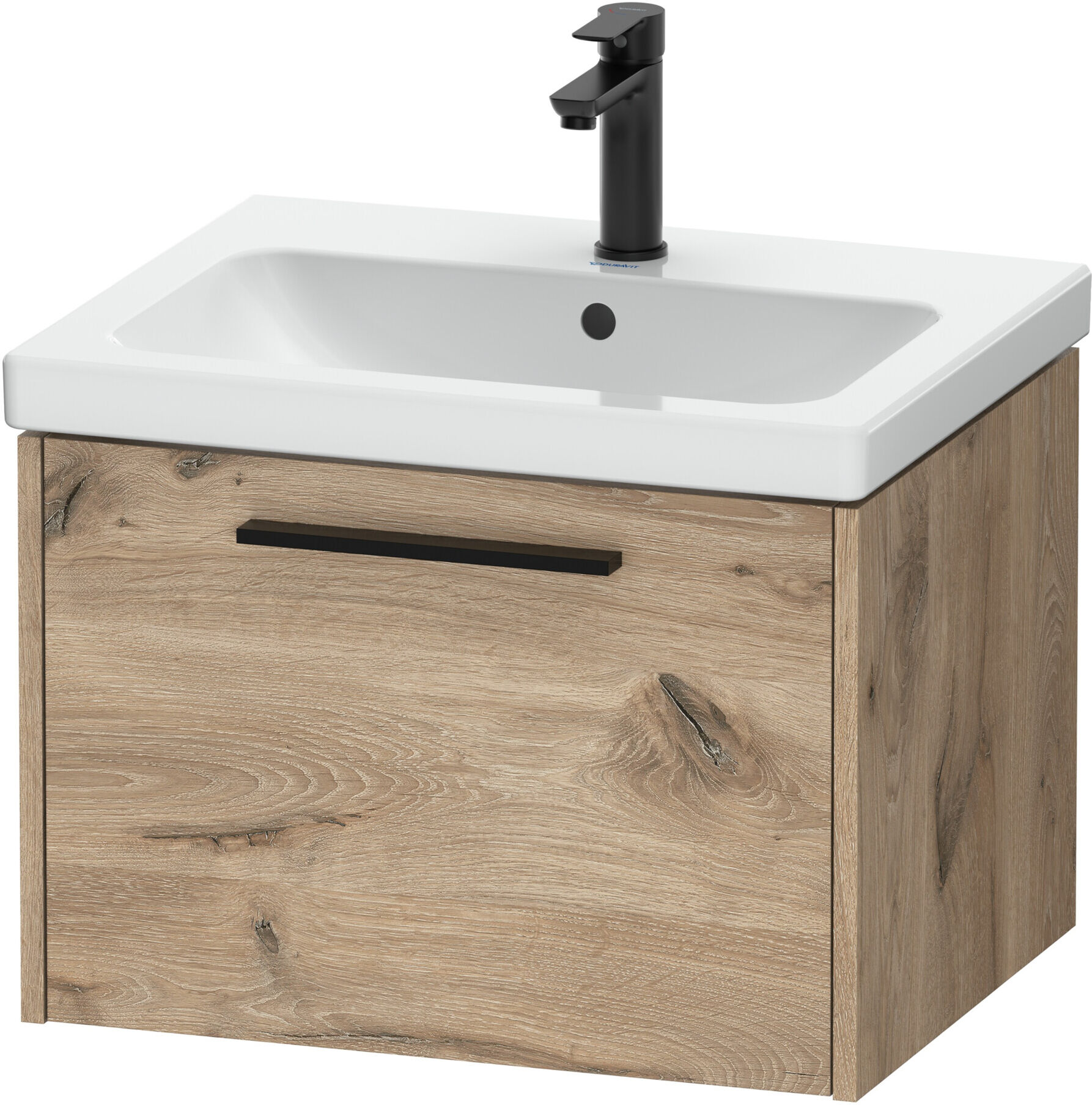 Duravit Waschtischunterschrank D-Code 58,4x40x46cm, 1 Ausz., Ei Marmor, Gr. sw (DC46650BD550000)