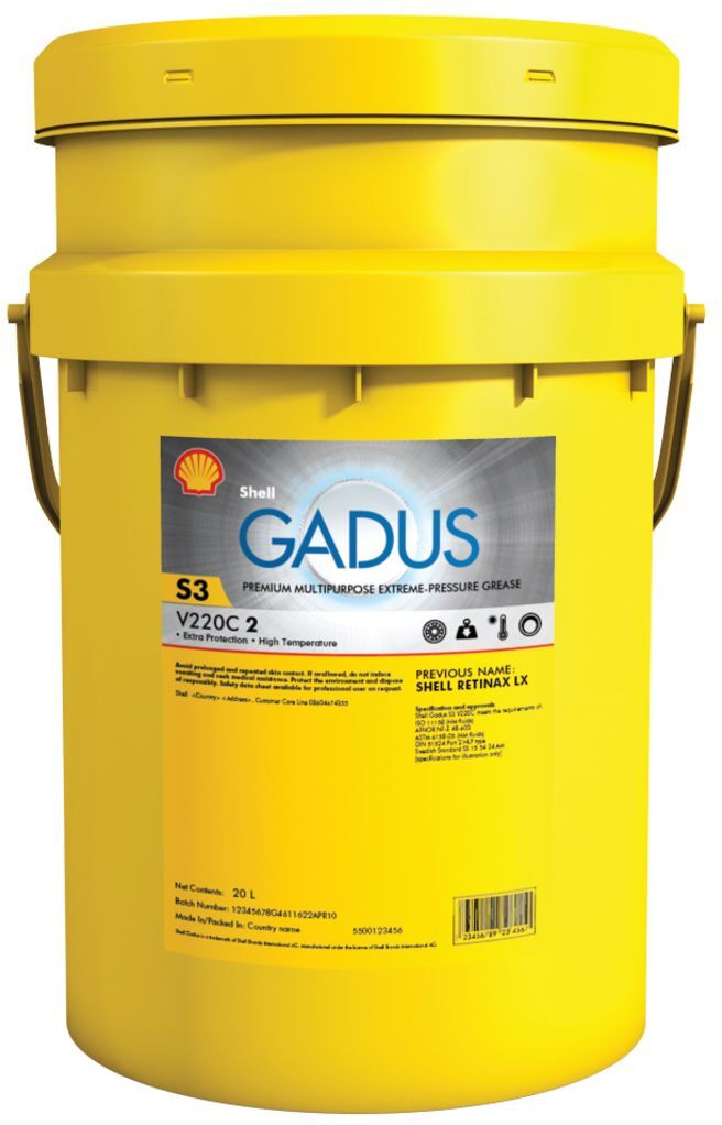Lagerfett SHELL 550027995 Gadus S3 V220C 2 18kg