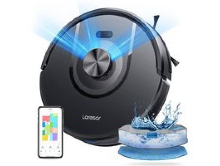 Laresar Mars01 Robot Vacuum 5000 Pa Robot Vacuum Self-Charging Cleaner with Smart Mapping & Custom No-Go Zones for Home Clean