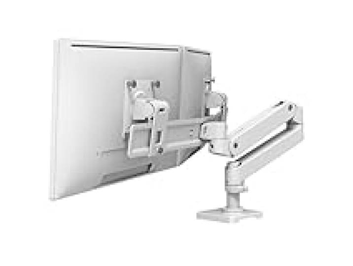 Ergotron – LX Pro Premium Dual Direct Monitor Arm, VESA Desk Mount – pour 2 moniteurs jusqu'à 27 Pouces, 4,1 kg chacun – Blanc