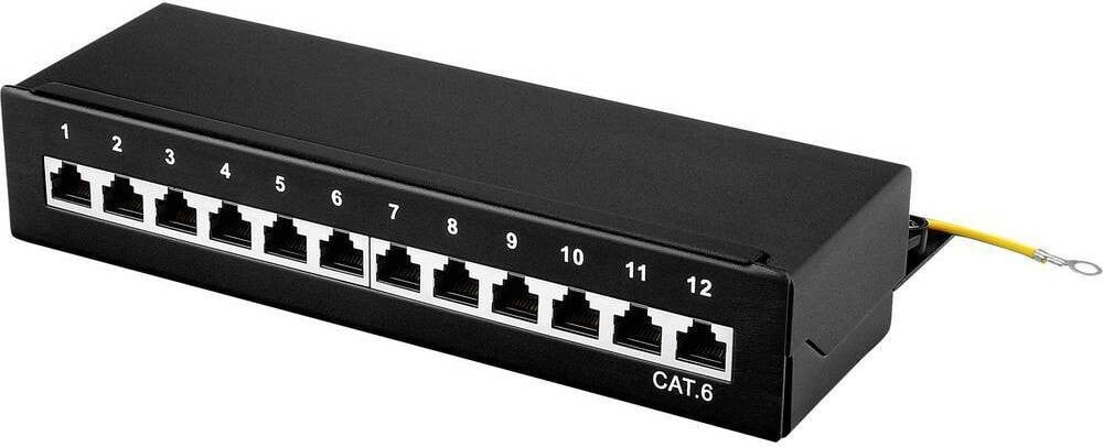 Renkforce 12-poorts netwerkpatchpaneel CAT 6 1 HE met aansluitingen