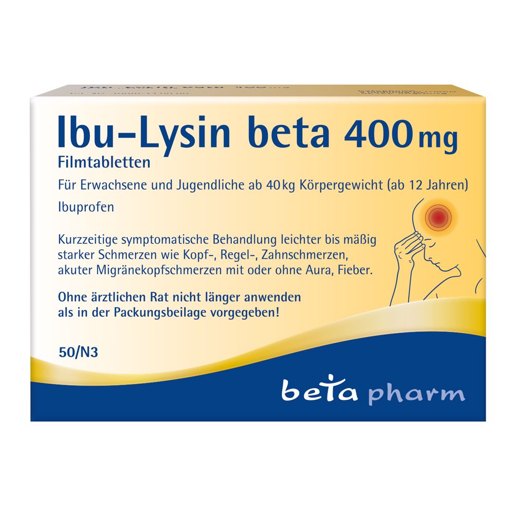 Ibu-Lysin beta 400 mg Filmtabletten 50 St