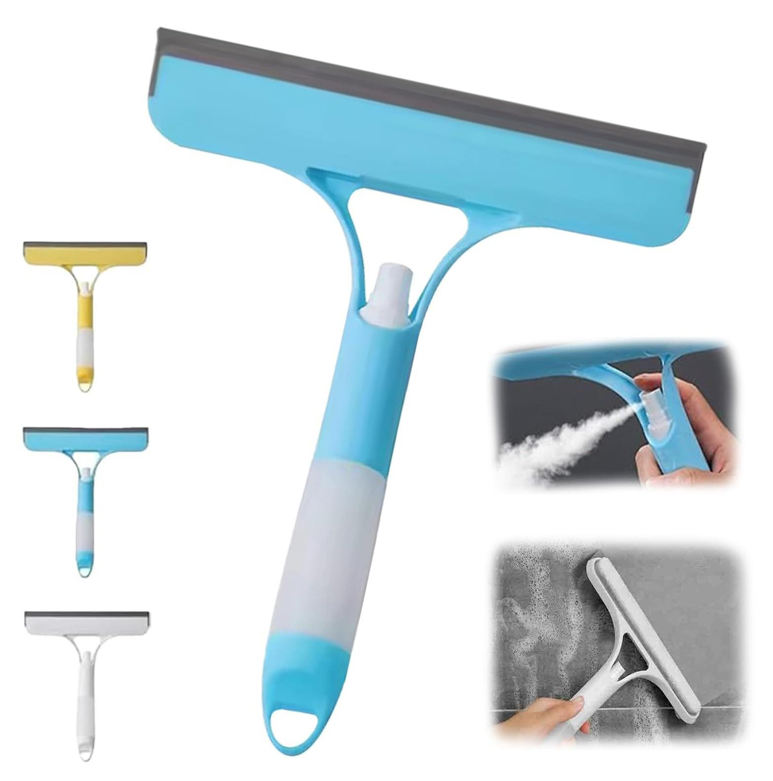 Dripio 3-in-1 ruitenreinigingsschraper met spuitfunctie, blauw