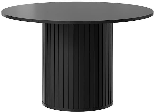 Ivy Bronx Sophisticated Black Zante 8 Dining Table 120cm - Modern Dining Solution Black