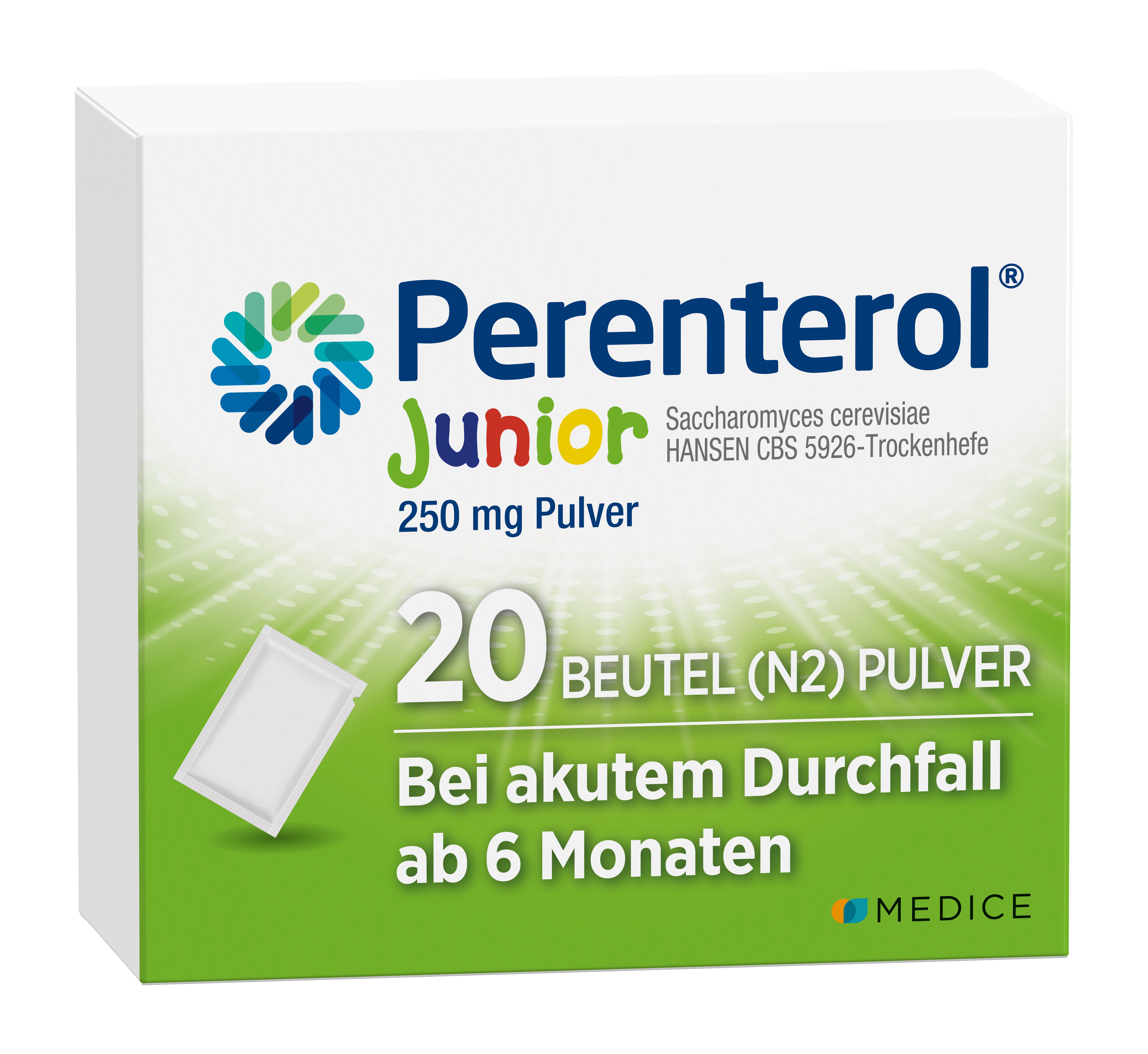 Perenterol Junior 250 mg Pulver Btl. 20 St