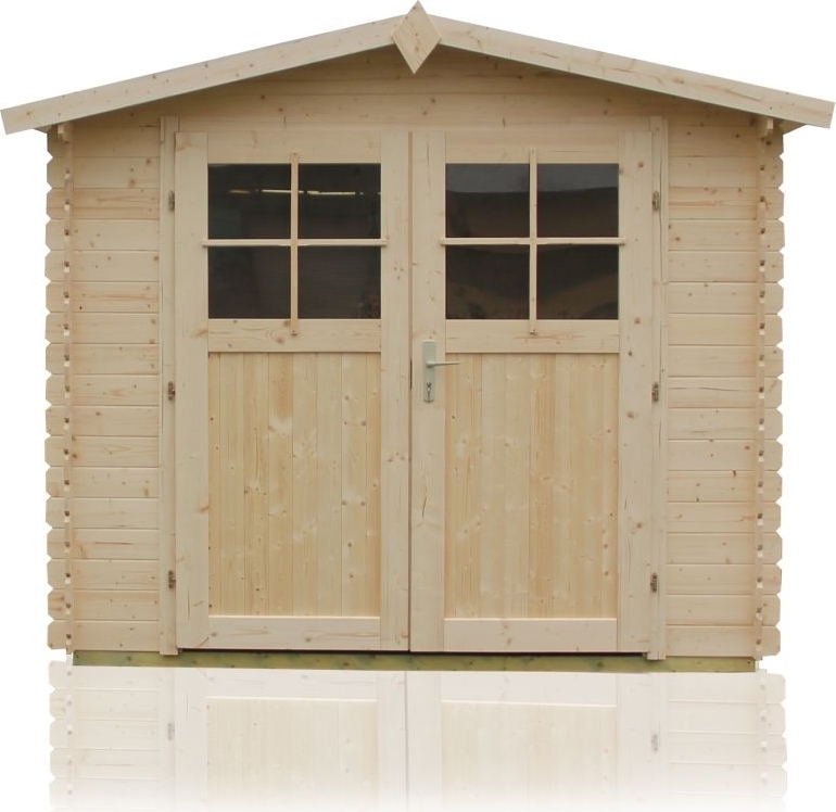 Gartenhaus Sommerruhe 3 - 3,40 x 3,40 Meter aus 28 mm Blockbohlen