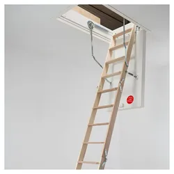 DOLLE Holz Bodentreppe clickFIX thermo 3-teilig, U-Wert 0,38 Dachbodentreppe, 130x70 cm