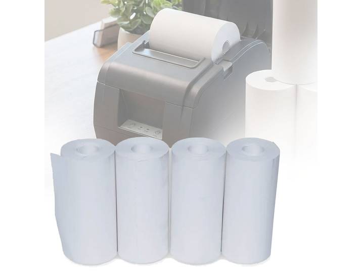 4er-Set Ersatz-Papierrollen für Bluetooth-Thermodrucker CH11145