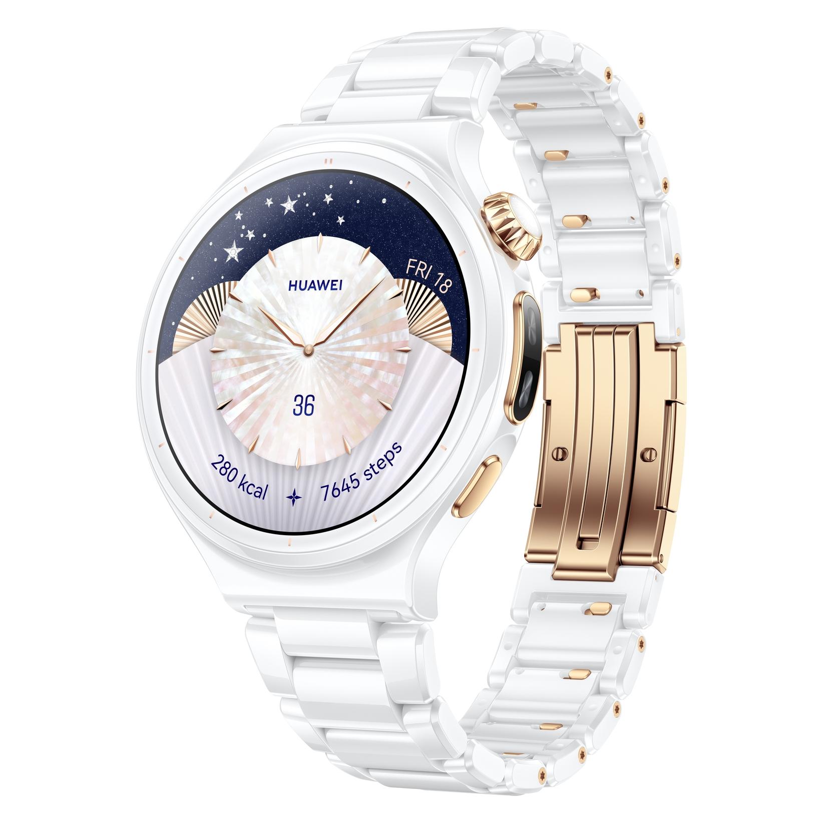 Huawei Watch 6 Pro Ceramic Edition (43 mm, Keramik, Weiss, 4G) (Leib-L29C 55020KFX)