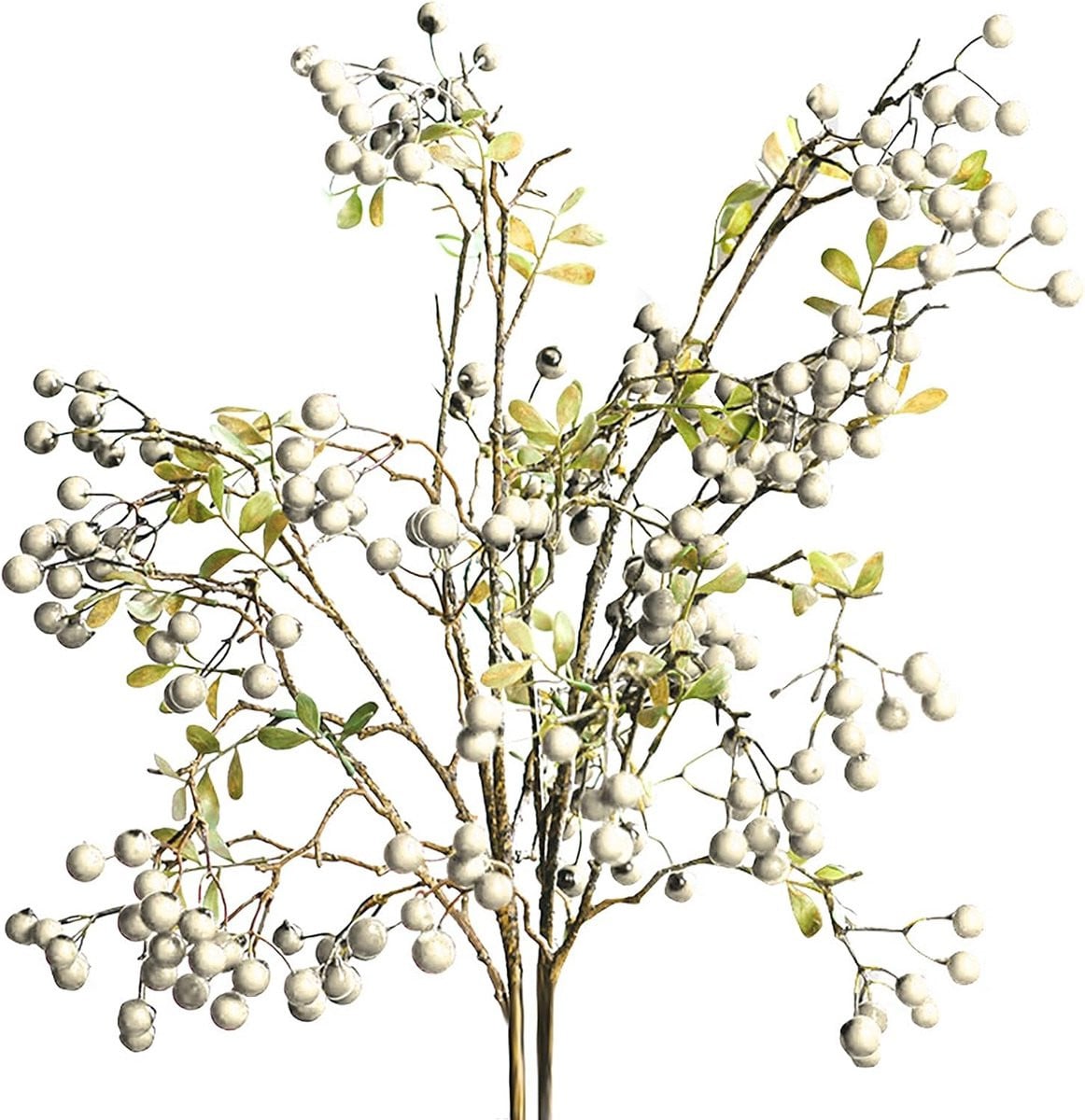 Wit Kunst Bessen Takken Decoratieve Takken van 70 cm voor Feestelijke Decoratie