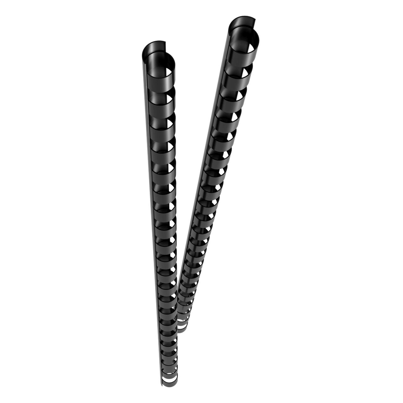 Genie 11181 Plastikbinderücken (A4 30 cm Kunststoff 6 mm 25 Blatt geeignet für alle Spiralb (11181)