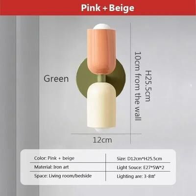 Uplifted Goods Nordic Industrial Geometric Sconce And Background Luminary i plug In