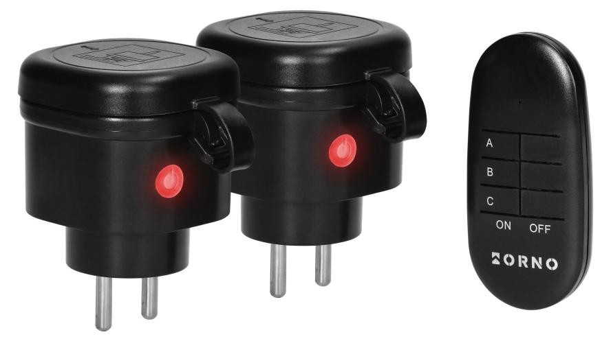 ORNO Afstandsbedienbare elektrische stekkerdoos 2+1 - ON-GB-460