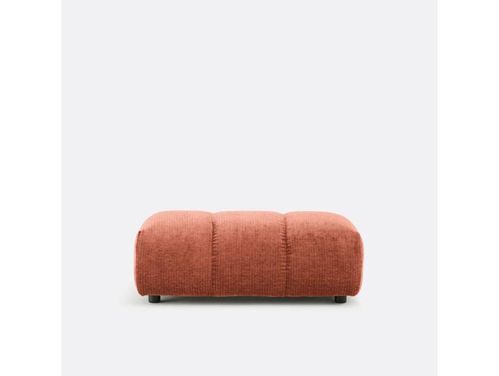 LA REDOUTE Pouf XL, velours côtelé vintage, L109 cm, Nuria Marron Terracotta