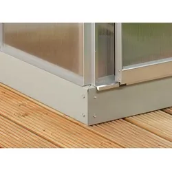 Vitavia Stahlfundament für Gewächshaus Calypso 4400-Alu-blank eloxiert