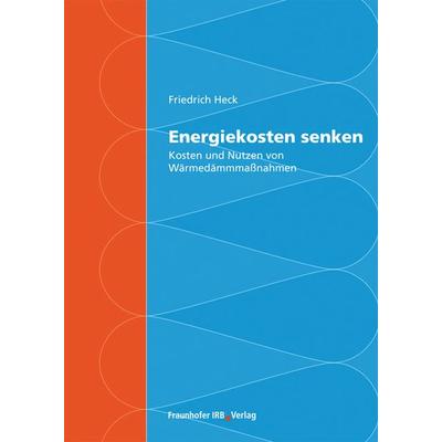 Energiekosten senken, Taschenbuch von Friedrich Heck, Fraunhofer IRB, 978-3-8167-7372-6