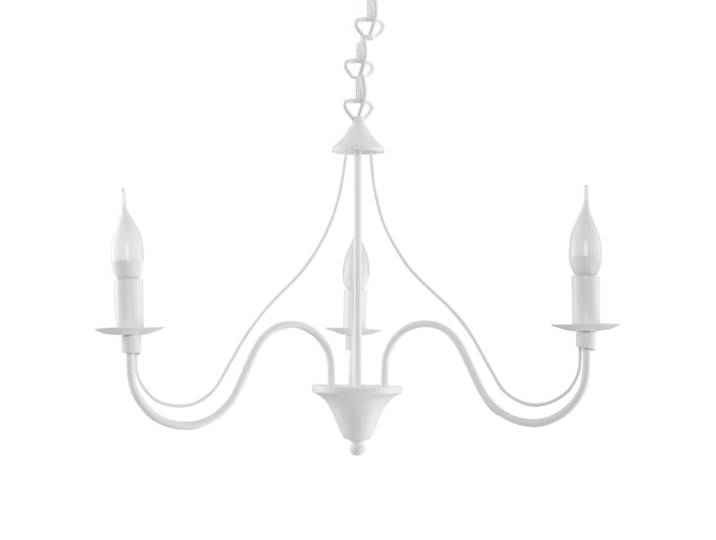 Lustre Acier Blanc E14 3 Minerwa