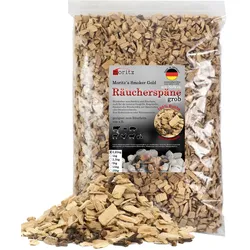 Moritz 0,85kg Räucherspäne Buche mit Nelke grob 6 -12 mm Räuchern I Kalträuchern von Fisch Fleisch Wurst Käse auch für BBQ I Grill - Räuchermehl