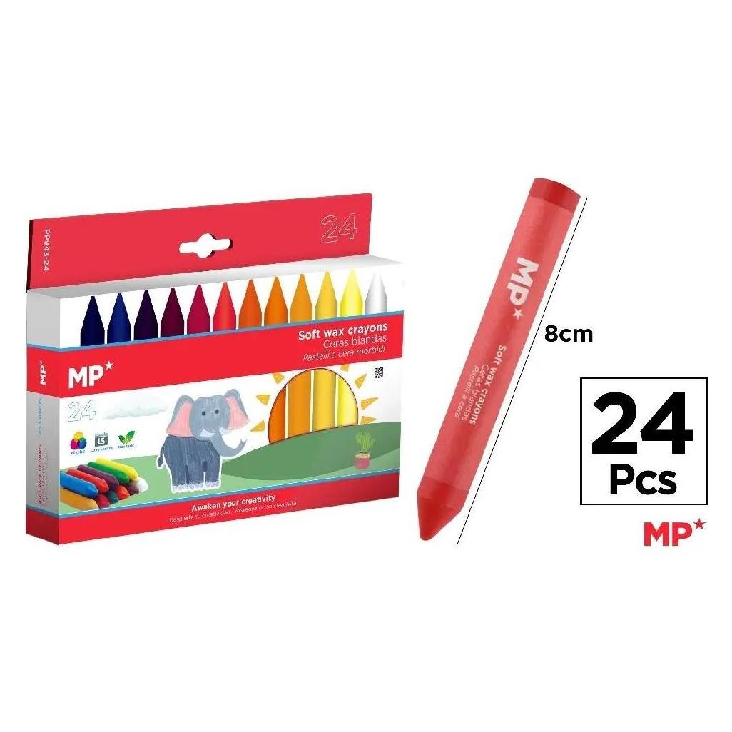 Main paper Weichwachsmalstifte, 24 Farben (24x) (57527093)