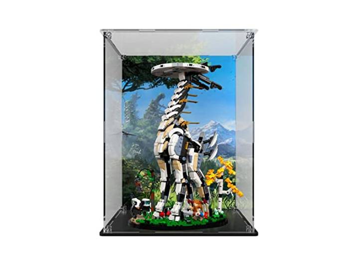 TopBrixx Vitrine für Lego Langhals 76989, 3MM Acryl Schaukasten für Lego 76989 (Nicht Enthalten Lego Modell)
