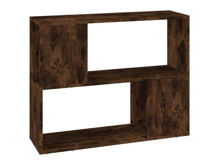 VENTE-FLASH Bibliothèque-Placard à Livres Séparateur de pièce Chêne fumé 80x24x63 cm(807202)ZLH