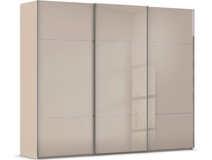 rauch Kleiderschrank Schrank Garderobe Schlafzimmerschrank SCALE-TRIO edle dreigeteilte Front mit 2 Zierleisten Glasfront MADE IN GERMANY