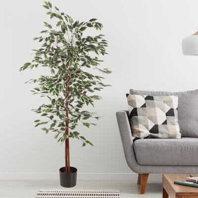 Romano Artificial Potted Faux Floor Plant Greenery