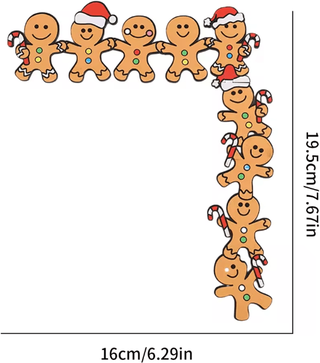Inspire Essentials Gingerbread Man Wooden Christmas Door Corner Decoration right