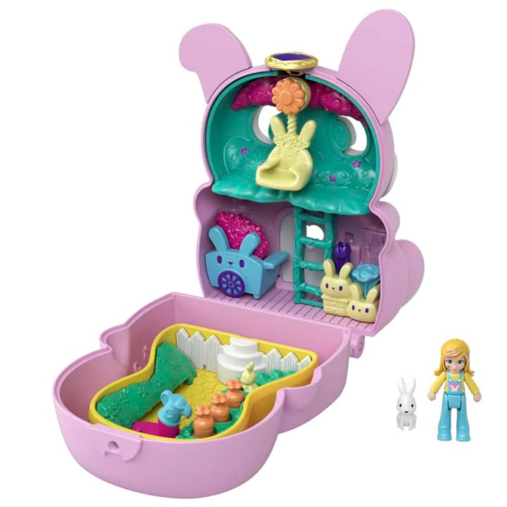 Polly Pocket Flip & Find Konijn, meerkleurig