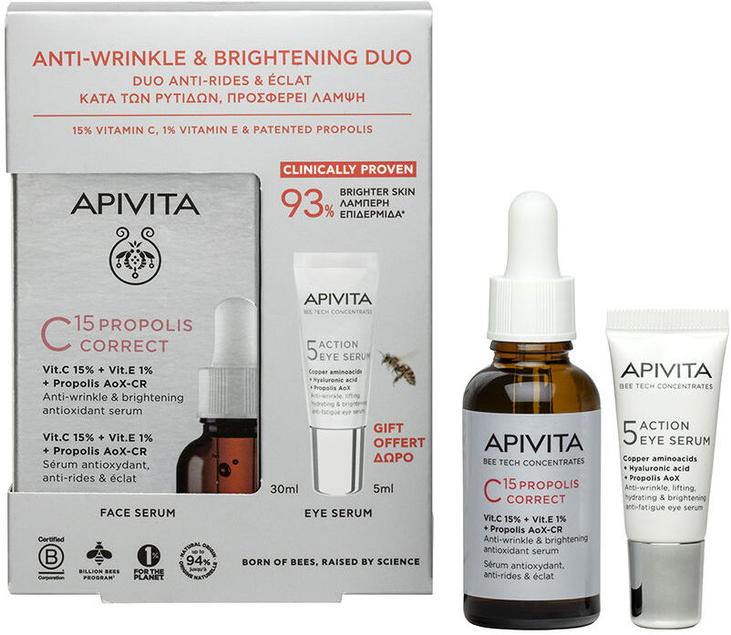Apivita Sérum à la propolis C15, lot de 2