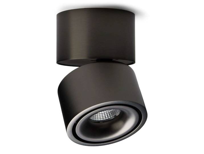 Easy Mini W75 LED Spot monté en surface 2700K Titane - Antidark - Salon / séjour - Aluminium