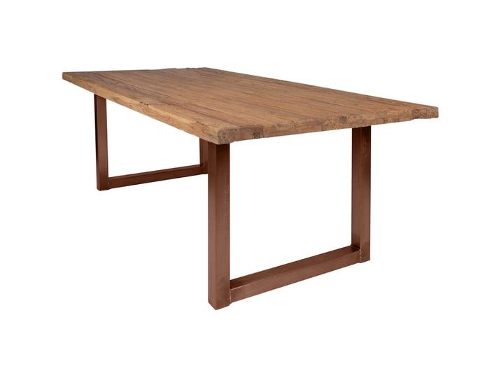 Esstisch Uwe Teak natur Massivholz B 200 T 100 cm
