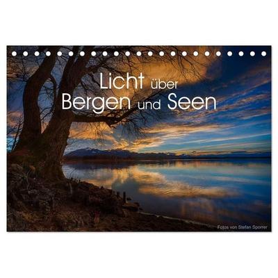Licht über Bergen und Seen (Tischkalender 2027 DIN A5 quer), CALVENDO Monatskalender