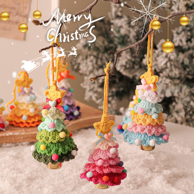 Multisell Products Hub Christmas Tree Festival, Knitted Hanging Pendant, Car Pendant, Home Decor, Supplies Party Decor, Christmas Gifts sky Blue