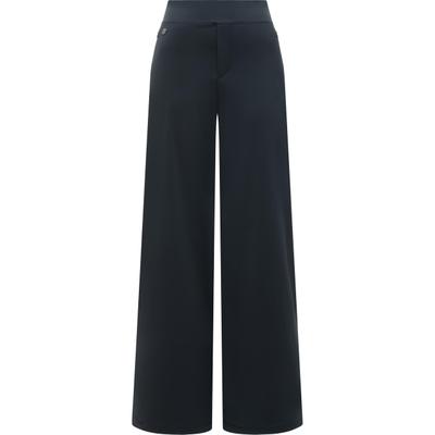 Stoffhose RAGWEAR "Awye", Damen, Gr. L (40), Normalgrößen, schwarz (dunkelgrau), Material: 77% Polyester, 23% Elasthan, gerade lang, Hosen Stoffhose, Lange Alltagshose mit Taschen