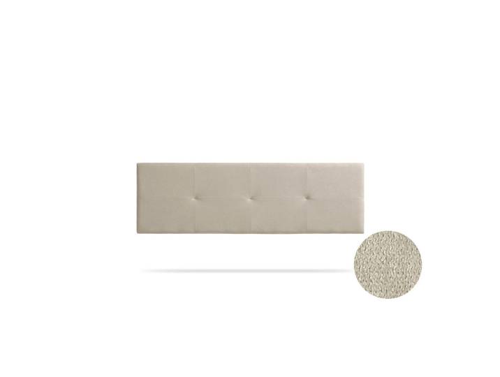 Kopfteil gepolstert Altea Aqualine 130x50x5 cm - Getoastetes Beige - Moonia, Kaschmir, Holz, 130x50x5 cm, Bett-Kopfteile