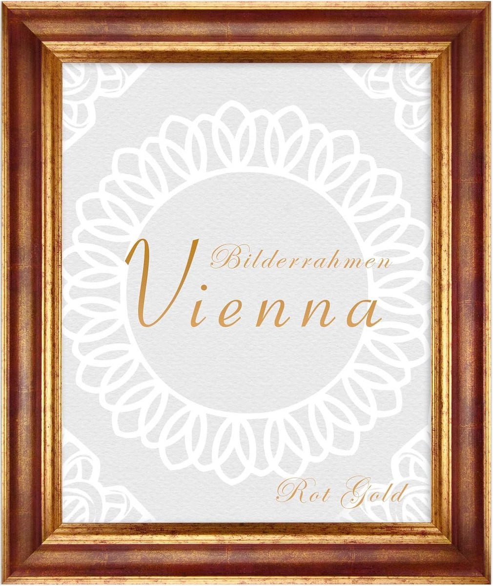 Houten Fotolijst Goud 20x25 cm - Vintage Sierlijst met Stijlvolle Rand