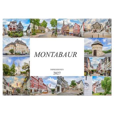 Montabaur Impressionen (Wandkalender 2027 DIN A2 quer), CALVENDO Monatskalender