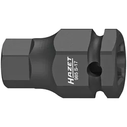 HAZET Schlag- Maschinenschrauber Schraubendreher-Steckschlüsseleinsatz (1/2 Zoll) - 985S-17