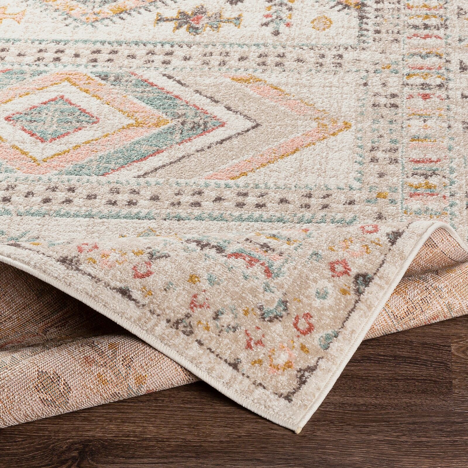 Teppich LIVABLISS "JAIPUR", creme, B:160cm H:12,7mm L:160cm, Polypropylen, Teppiche, Teppich creme B : 160cm 1 Stk., 12,7mm, L: 160cm