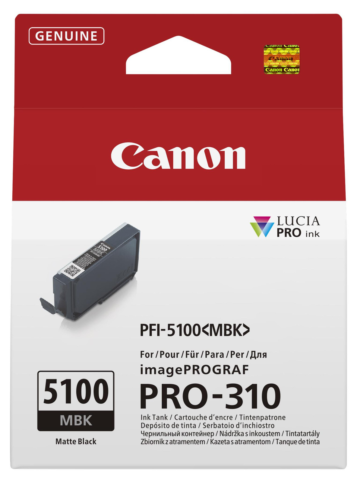 Canon PFI-5100 MBK Matte Black inkt voor PRO-310