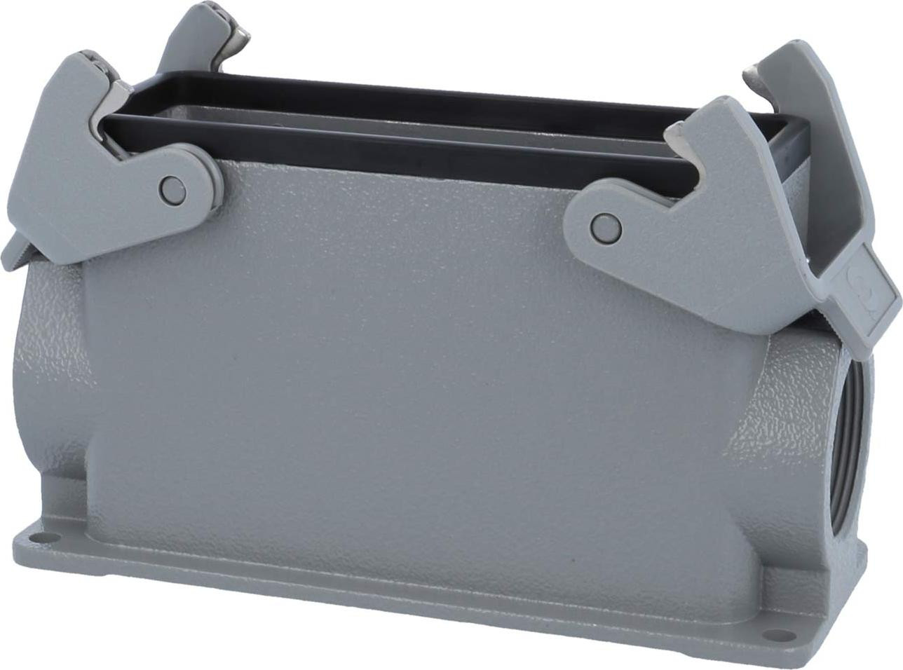 Harting Han 24B hoog basisframe met 1x M32 zijuitgang en 2 dwarsbalken