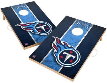 Skip's Garage Vintage Tennessee Titans NFL 2x4 Tailgate Cornhole Boards