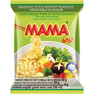 Mama Fertiggericht Vegetable Flavour, Nudelsuppe mit Gemüseschmack, je 60g, 30 Stück