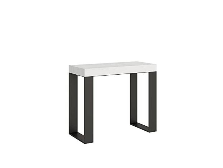 Console Tecno wit essenframe antraciet Tafel