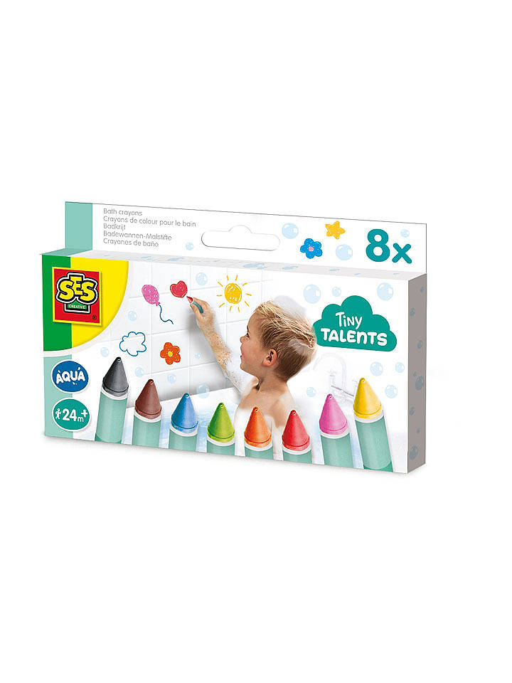 SES Badewannen-Malstifte - 8 Farben - ab 2 Jahren - onesize