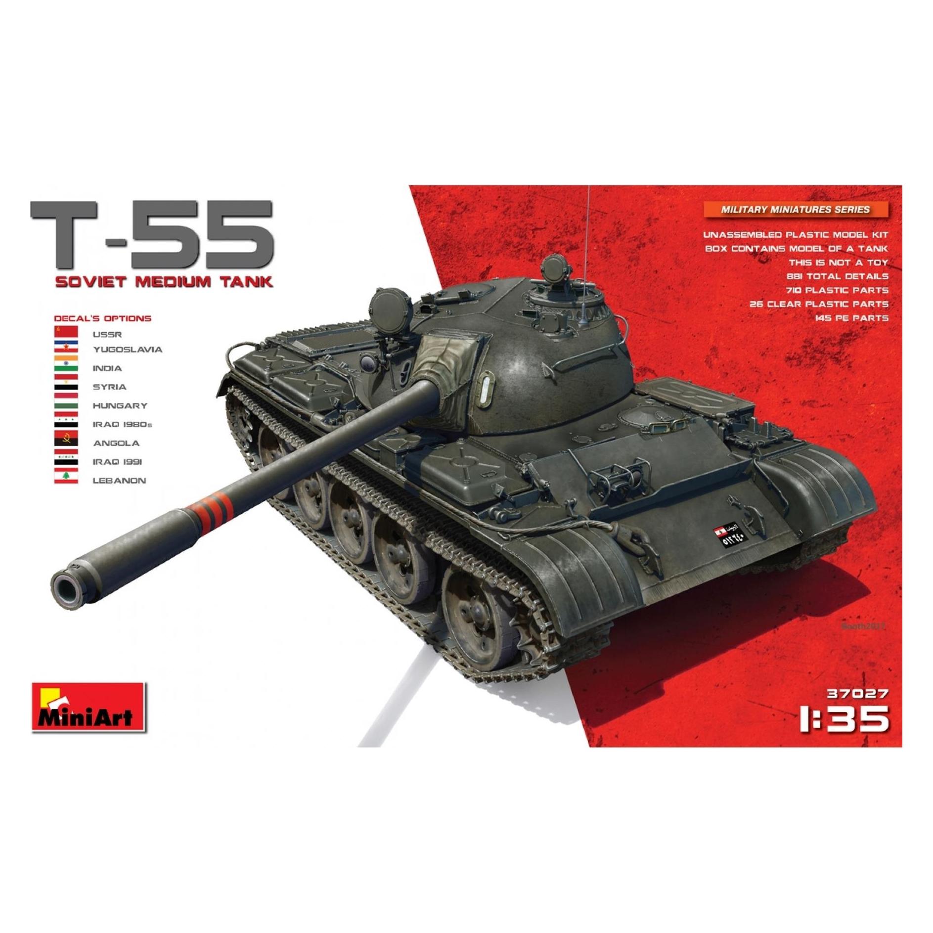 Mini art T-55 Soviet Medium Tank (37027)