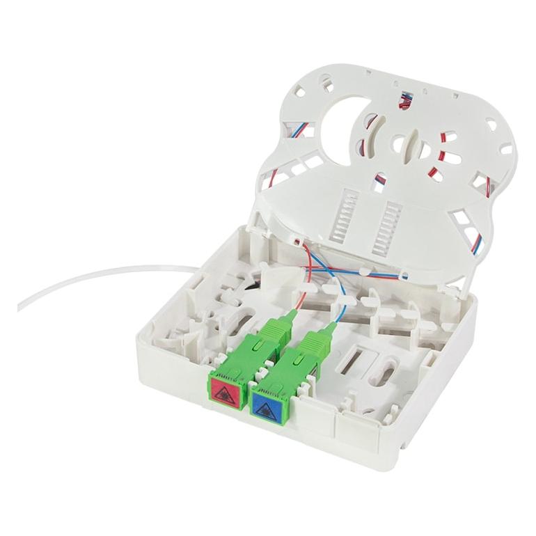 LogiLink FTTH Spleiábox, 2x SC/APC, 30 m Verlegekabel, weiá (Spleissbox) (FB2SC30)