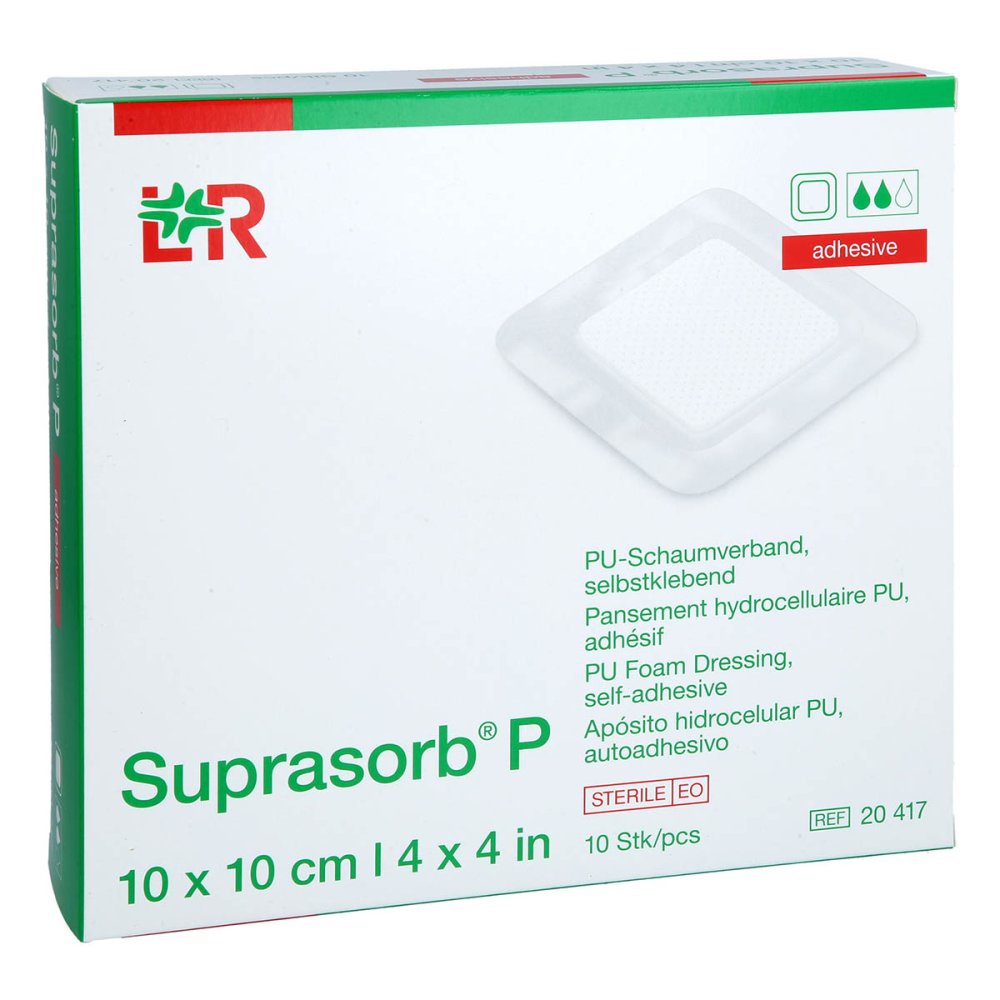 Lohmann & Rauscher GmbH & Co.KG Suprasorb P Pu-schaumv.selbstklebend 10x10 Cm 18001106